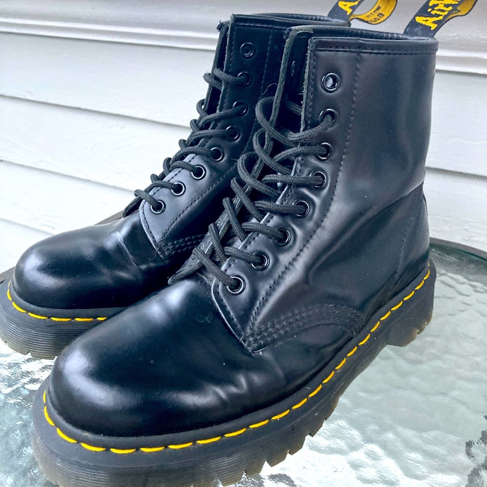 1460 BEX SMOOTH LEATHER PLATFORM BOOTS
